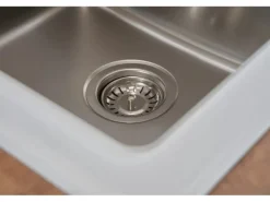 Respekta Glasspüle New York 86  cm x 50 cm Weiß