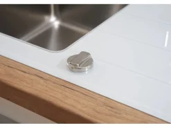 Respekta Glasspüle New York 86  cm x 50 cm Weiß