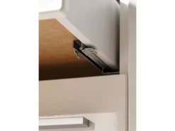 Respekta Inselküche Gabriel 320 cm mit Muldenlüfter Weiß Hochglanz