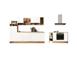 Respekta Inselküche Hilde 280 cm Weiß