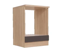 Respekta Küchen-Herdumbauschrank Merle 60 cm Grau