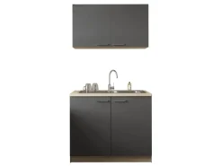Respekta Küchenmöbel-Set 2 Merle 100 cm Grau