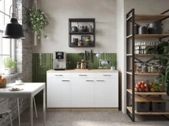 Respekta Küchenmöbel-Set 13 Merle 150 cm Weiß