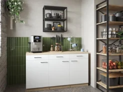 Respekta Küchenmöbel-Set 13 Merle 150 cm Weiß