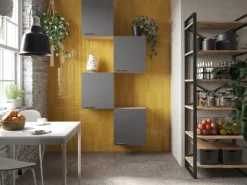 Respekta Küchenmöbel-Set 7 Merle 100 cm Grau