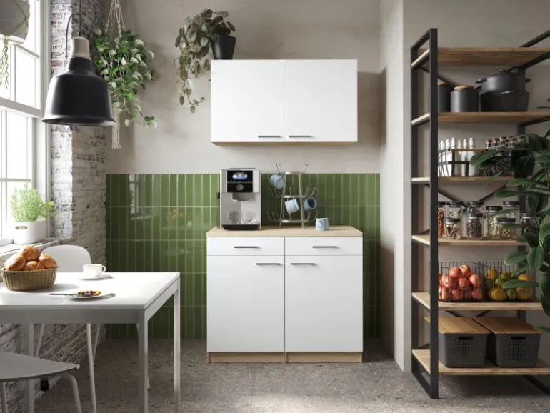 Respekta Küchenmöbel-Set 10 Merle 100 cm Weiß