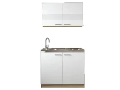 Respekta Küchenmöbel-Set 3 Merle 100 cm Weiß