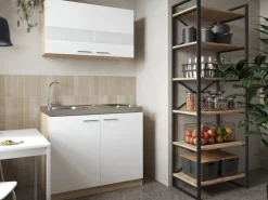 Respekta Küchenmöbel-Set 3 Merle 100 cm Weiß