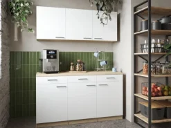 Respekta Küchenmöbel-Set 12 Merle 150 cm Weiß