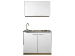 Respekta Küchenmöbel-Set 4 Merle 100 cm Weiß