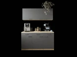 Respekta Küchenmöbel-Set 12 Merle 150 cm Grau