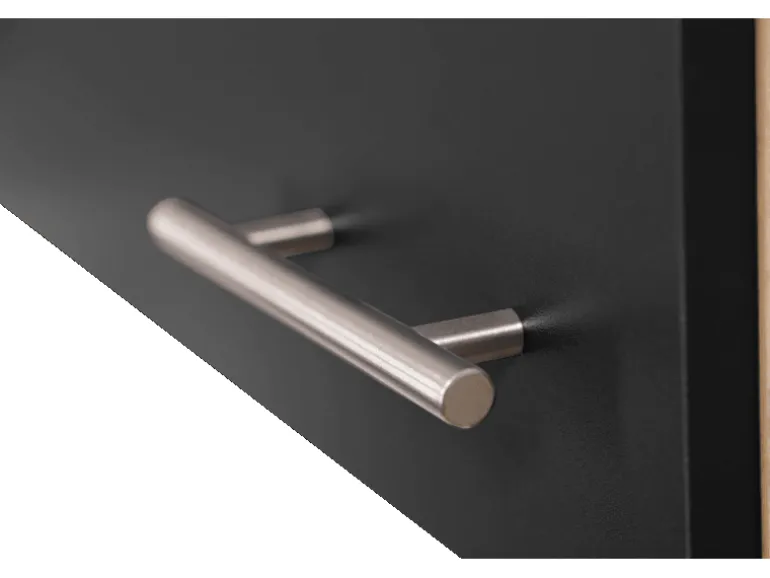 Respekta Küchenmöbel-Set 10 Merle 100 cm Schwarz