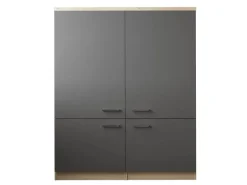 Respekta Küchenmöbel-Set 11 Merle 120 cm Grau