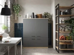 Respekta Küchenmöbel-Set 11 Merle 120 cm Grau