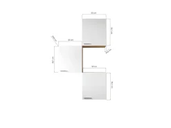 Respekta Küchenmöbel-Set 8 Merle 100 cm Grau