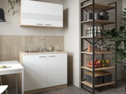 Respekta Küchenmöbel-Set 1 Merle 100 cm Weiß