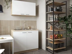 Respekta Küchenmöbel-Set 2 Merle 100 cm Weiß