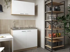 Respekta Küchenmöbel-Set 6 Merle 100 cm Weiß