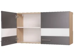 Respekta Küchen-Oberschrank Merle 100 cm Grau