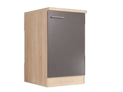 Respekta Küchen-Spülenunterschrank Merle 50 cm Grau