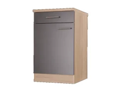 Respekta Küchen-Unterschrank Merle 50 cm Grau