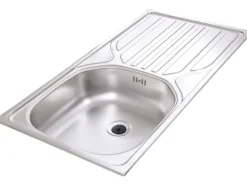 Respekta Küchenzeile 150 cm Grau-Buche