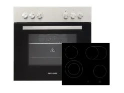 Respekta Küchenzeile Anton 270 cm Lärche Weiß matt