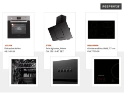 Respekta Küchenzeile Gabriel 320 cm mit Kücheninsel Grau Hochglanz