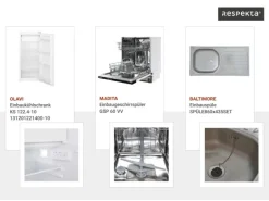 Respekta Küchenzeile Gabriel 290 cm mit Kücheninsel Grau Hochglanz