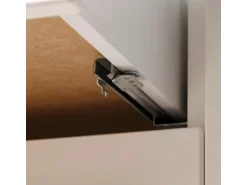 Respekta Küchenzeile Gabriel 290 cm mit Kücheninsel Weiß Hochglanz