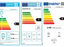 Respekta Küchenzeile GLRP270HESG Grifflos 270 cm Grau Hochglanz-Sonoma Eiche