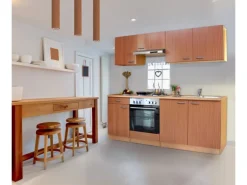 Respekta Küchenzeile KB210BBE 210 cm Buche Nachbildung