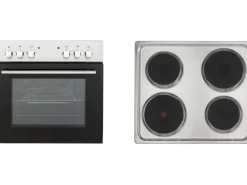 Respekta Küchenzeile KB270ENWP 270 cm Weiß-Eiche Natura Nachbildung Glänzend