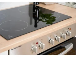 Respekta Küchenzeile KB280ESGCGKE 280 cm Grau-Eiche Sägerau Nachbildung