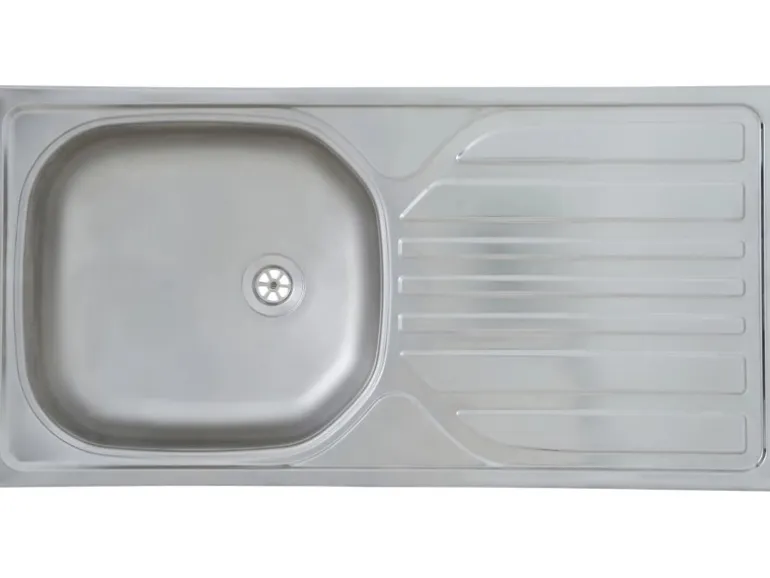 Respekta Küchenzeile KB150EYWMIC 150 cm Weiß-Eiche York Nachbildung