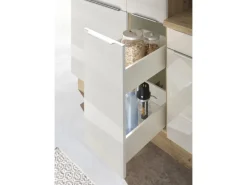 Respekta Küchenzeile Marleen 310 cm Artisan-Eiche Weiß Hochglanz