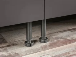 Respekta Küchenzeile Marleen 250 cm Artisan-Eiche Grau Matt