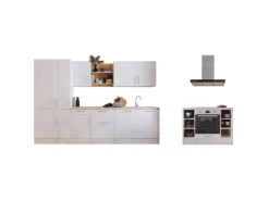 Respekta Landhaus Inselküche Anton 310 cm Lärche Weiß