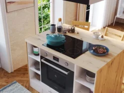 Respekta Landhaus Inselküche Anton 310 cm Lärche Weiß