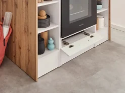 Respekta Landhaus Inselküche Anton 310 cm Lärche Weiß