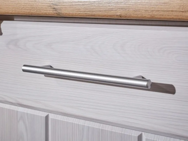 Respekta Landhaus Winkelküche/ Inselküche Anton 280 x 172 cm Lärche Weiß