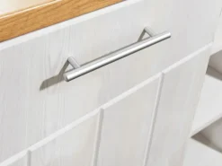 Respekta Landhaus Winkelküche/ Inselküche Anton 310 x 172 cm Lärche Weiß