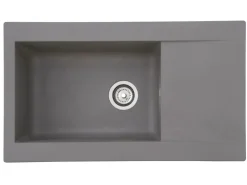 Respekta Mineralite Einbauspüle Denver 86 x 50 cm Betongrau