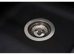 Respekta Mineralite Einbauspüle Denver 86 x 50 cm Schwarz