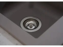 Respekta Mineralite Einbauspüle Denver 100 x 50 cm Betongrau
