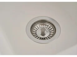 Respekta Mineralite Einbauspüle Denver 100 x 50 cm Weiß