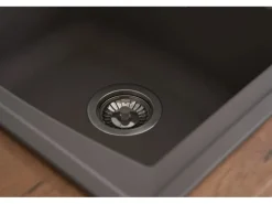 Respekta Mineralite Einbauspüle Boston 100 x 50 cm Betongrau