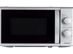 Respekta Miniküche KB160ESWMI 160 cm Weiß-Eiche Sonoma Nachbildung Mikrowelle