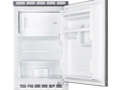 Respekta Miniküche MK130ESWOS 130 cm Weiß-Eiche Sägerau Nachbildung