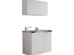 Respekta Miniküche MK100WOSC 100 cm Weiß